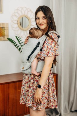 Nosidełko LennyLight z tkaniny skośno-krzyżowej (58% bawełna, 42% len), rozmiar standard - COAST