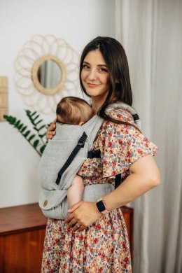 Nosidełko LennyLight z tkaniny skośno-krzyżowej (58% bawełna, 42% len), rozmiar standard - COAST