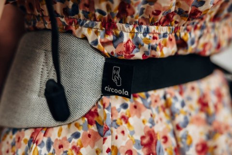 Nosidełko LennyLight z tkaniny skośno-krzyżowej (58% bawełna, 42% len), rozmiar standard - COAST