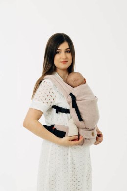 Nosidełko LennyLight z tkaniny skośno-krzyżowej (58% bawełna, 42% len), rozmiar standard - TUNDRA