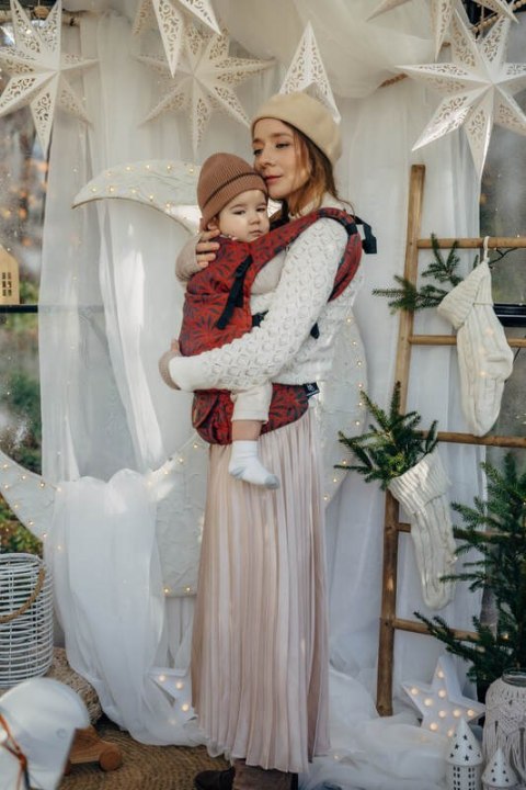 Nosidełko LennyLight z tkaniny żakardowej 100% bawełna , rozmiar standard - INFINITY - GERDA