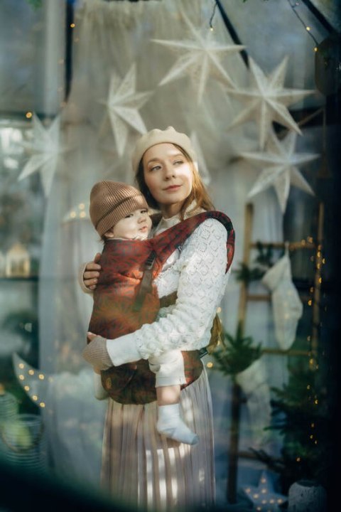 Nosidełko LennyLight z tkaniny żakardowej 100% bawełna , rozmiar standard - INFINITY - GERDA