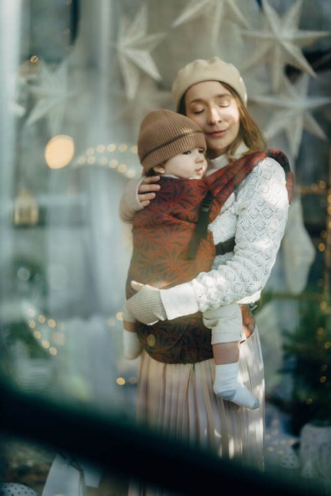 Nosidełko LennyLight z tkaniny żakardowej 100% bawełna , rozmiar standard - INFINITY - GERDA