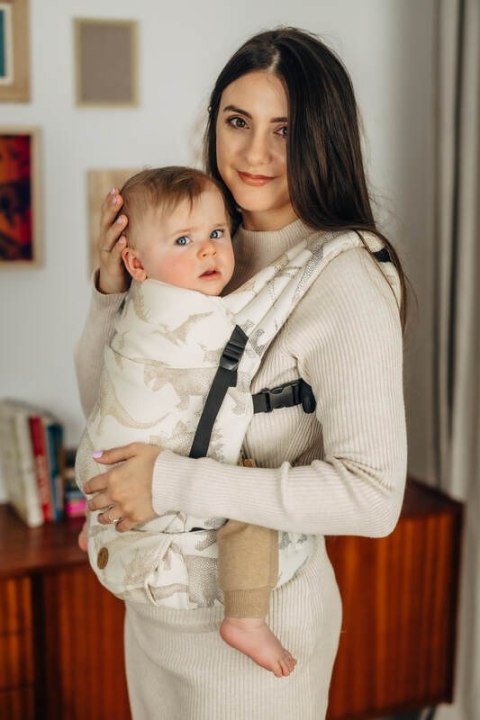 Nosidełko LennyLight z tkaniny żakardowej 100% bawełna , rozmiar standard - PARK JURAJSKI - ICE DESERT