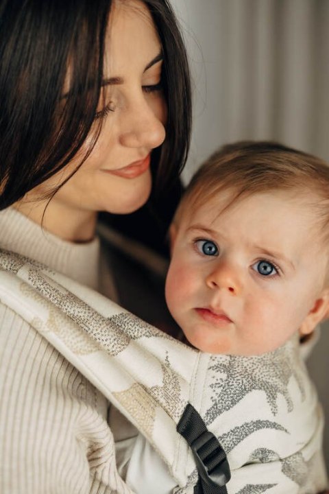 Nosidełko LennyLight z tkaniny żakardowej 100% bawełna , rozmiar standard - PARK JURAJSKI - ICE DESERT