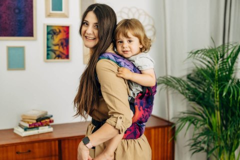 Nosidełko LennyLight z tkaniny żakardowej 100% bawełna , rozmiar standard - PARK JURAJSKI - NOWA ERA