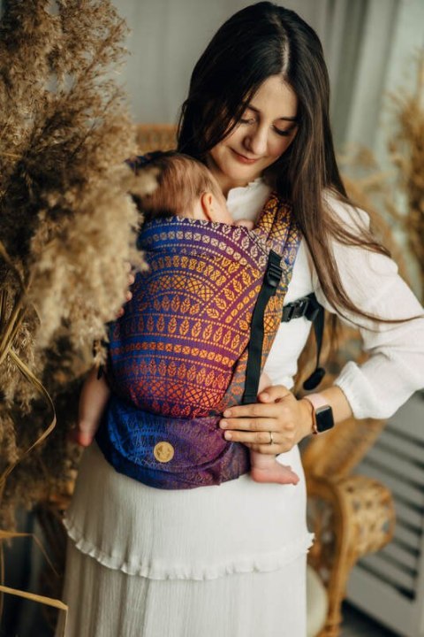 Nosidełko LennyLight z tkaniny żakardowej 100% bawełna , rozmiar standard - PAWI OGON - BOLERO