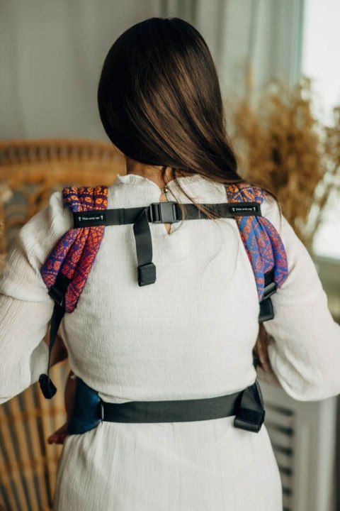 Nosidełko LennyLight z tkaniny żakardowej 100% bawełna , rozmiar standard - PAWI OGON - BOLERO