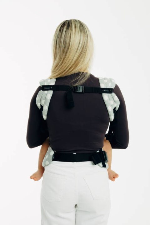 Nosidełko LennyLight z tkaniny żakardowej 100% bawełna , rozmiar standard - POLKA DOTS - PLOP