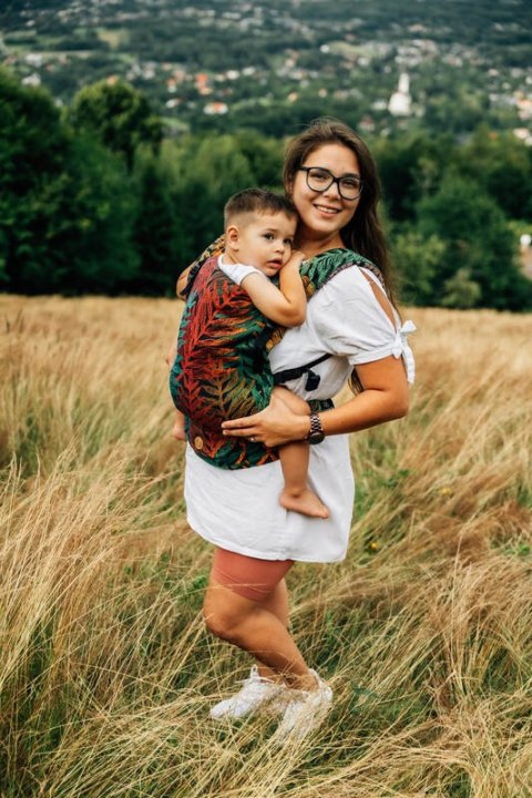 Nosidełko LennyLight z tkaniny żakardowej 100% bawełna , rozmiar standard - RAINFOREST - DIVERSE