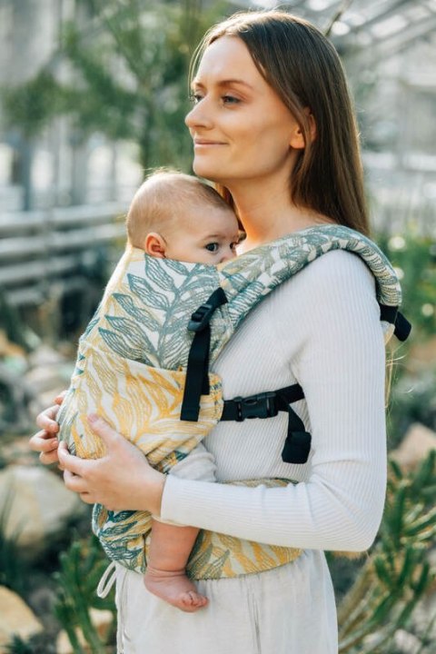 Nosidełko LennyLight z tkaniny żakardowej 100% bawełna , rozmiar standard - RAINFOREST - SELVA