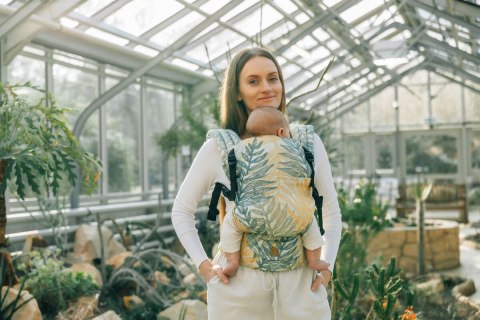 Nosidełko LennyLight z tkaniny żakardowej 100% bawełna , rozmiar standard - RAINFOREST - SELVA