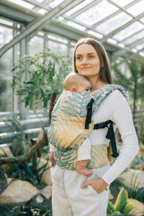 Nosidełko LennyLight z tkaniny żakardowej 100% bawełna , rozmiar standard - RAINFOREST - SELVA