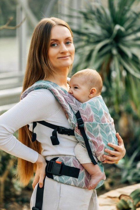 Nosidełko LennyLight z tkaniny żakardowej 100% bawełna , rozmiar standard - ZAPLĄTANI - PLAIT