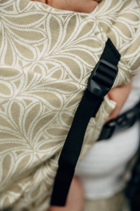 Nosidełko LennyLight z tkaniny żakardowej 50% bawełna, 50% wiskoza bambusowa , rozmiar standard - INFINITY - GOLDEN HOUR