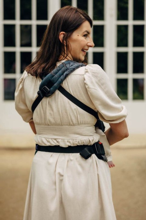 Nosidełko LennyLight z tkaniny żakardowej (54% bawełna, 46% TENCEL™ Lyocell), rozmiar standard - RAINFOREST - NOCTURNAL