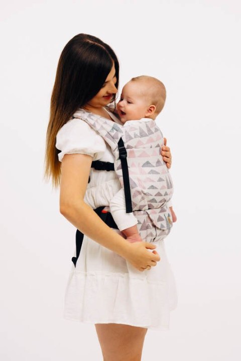 Nosidełko LennyLight z tkaniny żakardowej 61% bawełna, 39% wiskoza bambusowa , rozmiar standard - EAGLE ROCKS - PEAK