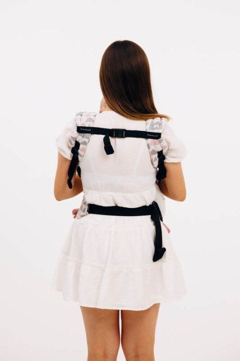 Nosidełko LennyLight z tkaniny żakardowej 61% bawełna, 39% wiskoza bambusowa , rozmiar standard - EAGLE ROCKS - PEAK