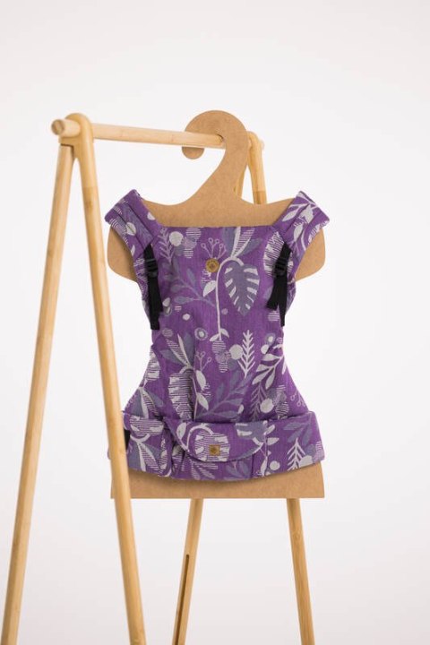 Nosidełko LennyLight z tkaniny żakardowej, rozmiar standard (39% wełna merino, 28% bawełna czesana, 23% len, 10% jedwab tussah) 