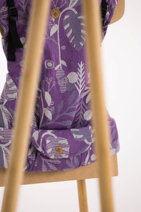 Nosidełko LennyLight z tkaniny żakardowej, rozmiar standard (39% wełna merino, 28% bawełna czesana, 23% len, 10% jedwab tussah) 