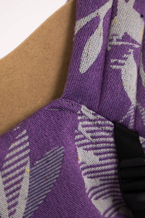 Nosidełko LennyLight z tkaniny żakardowej, rozmiar standard (39% wełna merino, 28% bawełna czesana, 23% len, 10% jedwab tussah) 