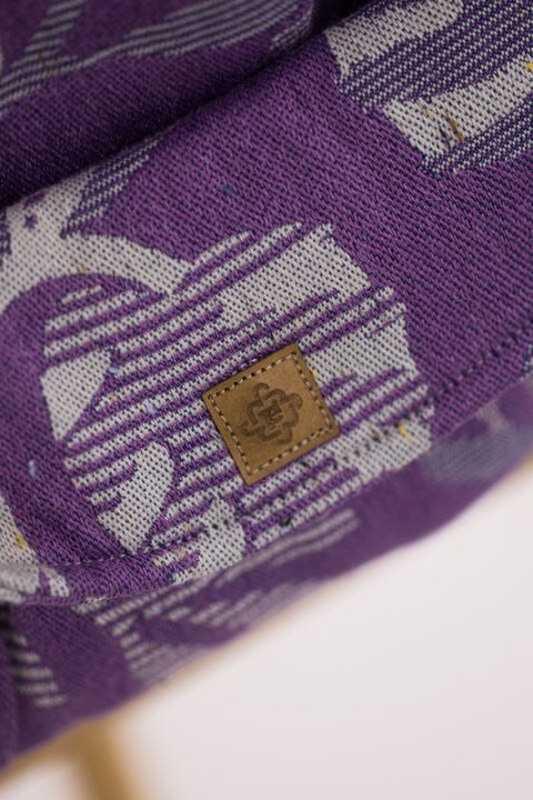 Nosidełko LennyLight z tkaniny żakardowej, rozmiar standard (39% wełna merino, 28% bawełna czesana, 23% len, 10% jedwab tussah) 