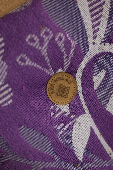 Nosidełko LennyLight z tkaniny żakardowej, rozmiar standard (39% wełna merino, 28% bawełna czesana, 23% len, 10% jedwab tussah) 