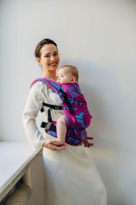 Nosidełko LennyLight z tkaniny żakardowej, rozmiar standard (56% wełna merino, 27% bawełna czesana, 17% jedwab noil) - EKSPERYME