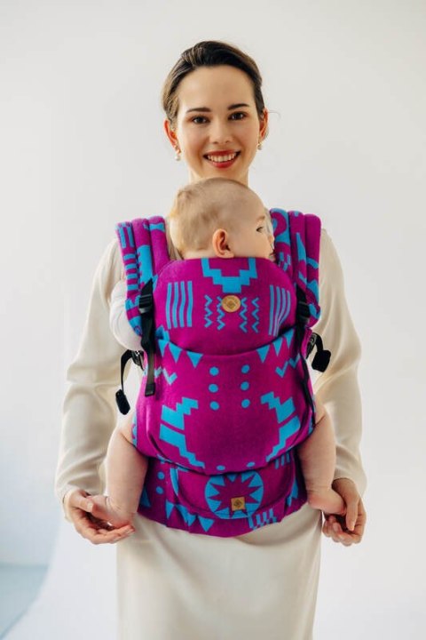 Nosidełko LennyLight z tkaniny żakardowej, rozmiar standard (56% wełna merino, 27% bawełna czesana, 17% jedwab noil) - EKSPERYME