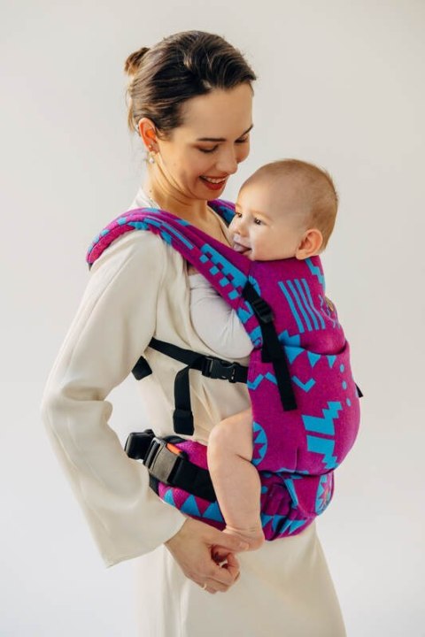 Nosidełko LennyLight z tkaniny żakardowej, rozmiar standard (56% wełna merino, 27% bawełna czesana, 17% jedwab noil) - EKSPERYME