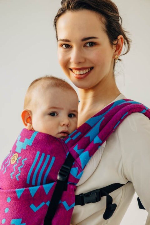 Nosidełko LennyLight z tkaniny żakardowej, rozmiar standard (56% wełna merino, 27% bawełna czesana, 17% jedwab noil) - EKSPERYME