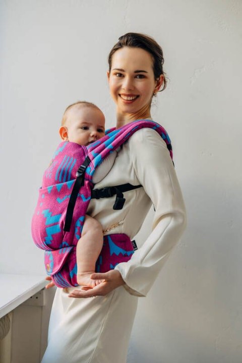 Nosidełko LennyLight z tkaniny żakardowej, rozmiar standard (56% wełna merino, 27% bawełna czesana, 17% jedwab noil) - EKSPERYME