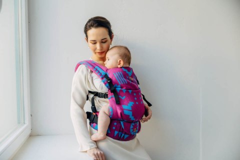 Nosidełko LennyLight z tkaniny żakardowej, rozmiar standard (56% wełna merino, 27% bawełna czesana, 17% jedwab noil) - EKSPERYME