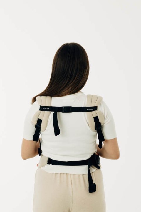 Nosidełko LennyLight z tkaniny skośno-krzyżowej (58% bawełna, 42% wiskoza bambusowa), rozmiar standard - TRACK