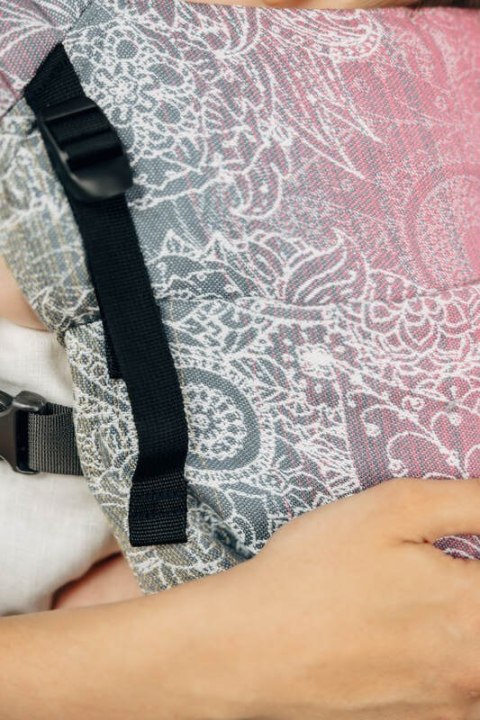 Nosidełko LennyLight z tkaniny żakardowej 100% bawełna , rozmiar standard - DZIKIE WINO - VINEYARD