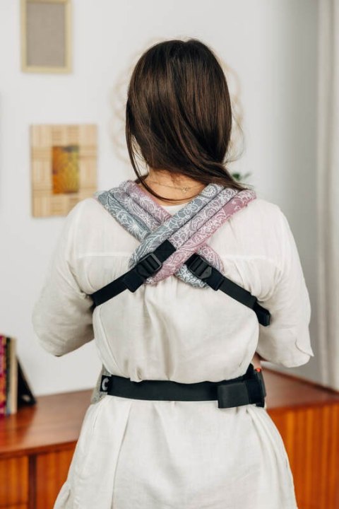 Nosidełko LennyLight z tkaniny żakardowej 100% bawełna , rozmiar standard - DZIKIE WINO - VINEYARD