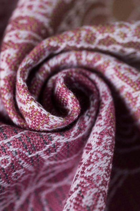 Nosidełko LennyLight z tkaniny żakardowej 100% bawełna , rozmiar standard - DZIKIE WINO - VINEYARD