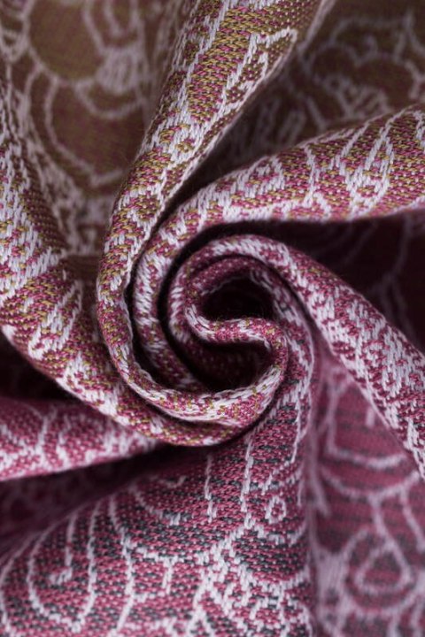 Nosidełko LennyLight z tkaniny żakardowej 100% bawełna , rozmiar standard - DZIKIE WINO - VINEYARD