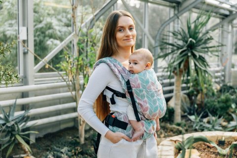 Nosidełko LennyLight z tkaniny żakardowej 100% bawełna , rozmiar standard - ZAPLĄTANI - PLAIT