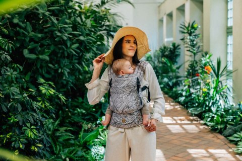 Nosidełko LennyLight z tkaniny żakardowej 100% wiskoza bambusowa, rozmiar standard - WOLNY DUCH - GAJUSZ