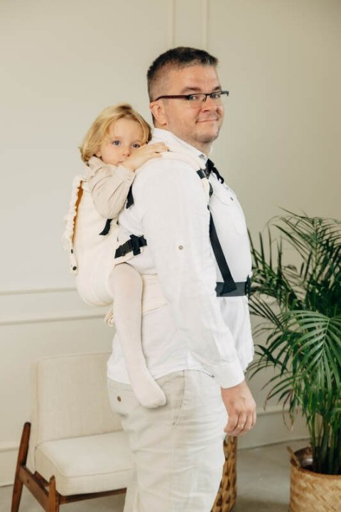 Nosidełko LennyPreschool, splot jodełkowy, 100% bawełna, rozmiar preschool - MAŁA JODEŁKA LUCE