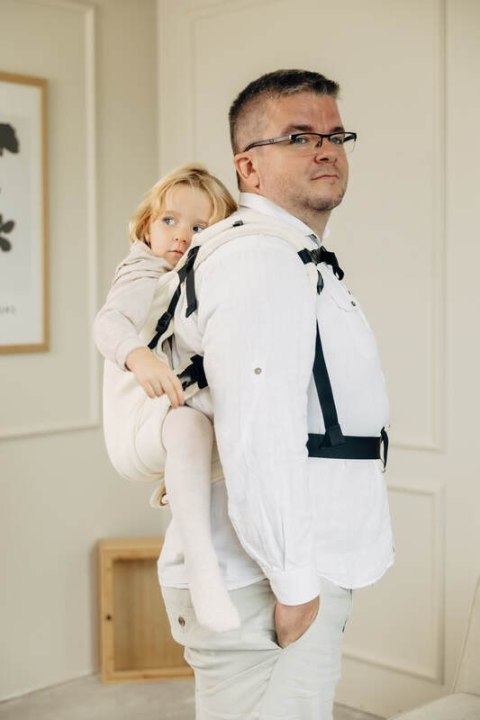 Nosidełko LennyPreschool, splot jodełkowy, 100% bawełna, rozmiar preschool - MAŁA JODEŁKA LUCE