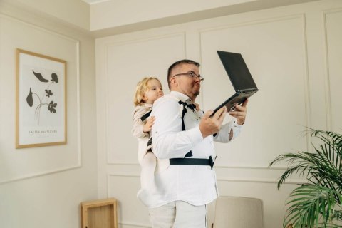 Nosidełko LennyPreschool, splot jodełkowy, 100% bawełna, rozmiar preschool - MAŁA JODEŁKA LUCE