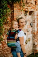 Nosidełko LennyPreschool z tkaniny skośno-krzyżowej 100% bawełna, rozmiar preschool - KARUZELA BARW