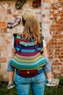 Nosidełko LennyPreschool z tkaniny skośno-krzyżowej 100% bawełna, rozmiar preschool - KARUZELA BARW