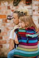 Nosidełko LennyPreschool z tkaniny skośno-krzyżowej 100% bawełna, rozmiar preschool - KARUZELA BARW