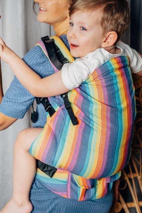 Nosidełko LennyPreschool z tkaniny skośno-krzyzowej 100% bawełna, rozmiar preschool - LUNA