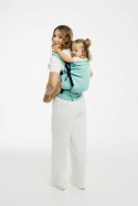 Nosidełko LennyPreschool z tkaniny skośno-krzyżowej 100% bawełna, rozmiar preschool - MATCHA