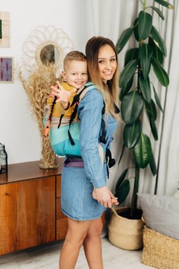 Nosidełko LennyPreschool z tkaniny skośno-krzyżowej 100% bawełna, rozmiar preschool - PASTELS