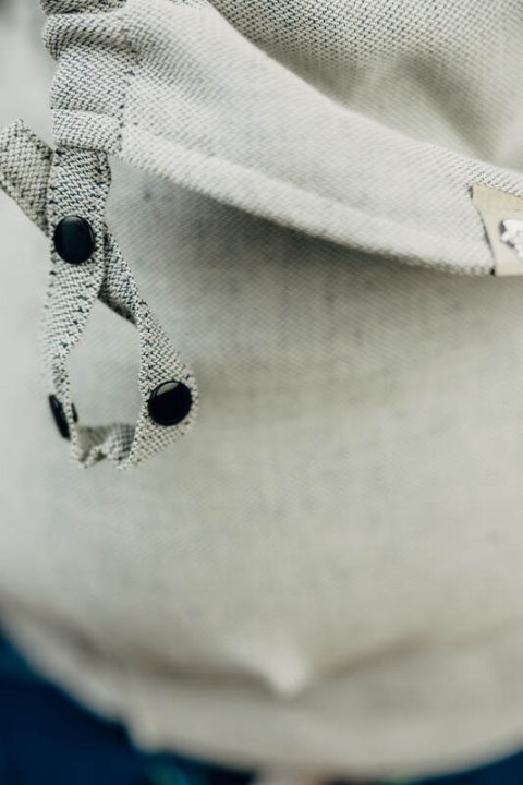 Nosidełko LennyPreschool z tkaniny skośno-krzyżowej (58% bawełna, 42% len), rozmiar preschool - COAST